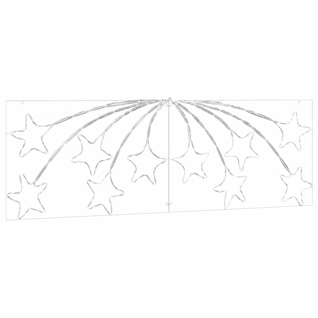 Kalėdų Žvaigždė su 432 LED Įvairiaspalvis 182 x 58 cm PVC