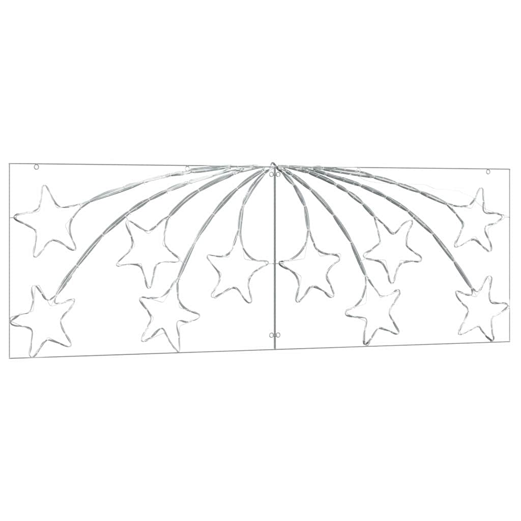 Kalėdų Žvaigždė 432 LED Įvairiaspalvis 182 x 58 cm PVC