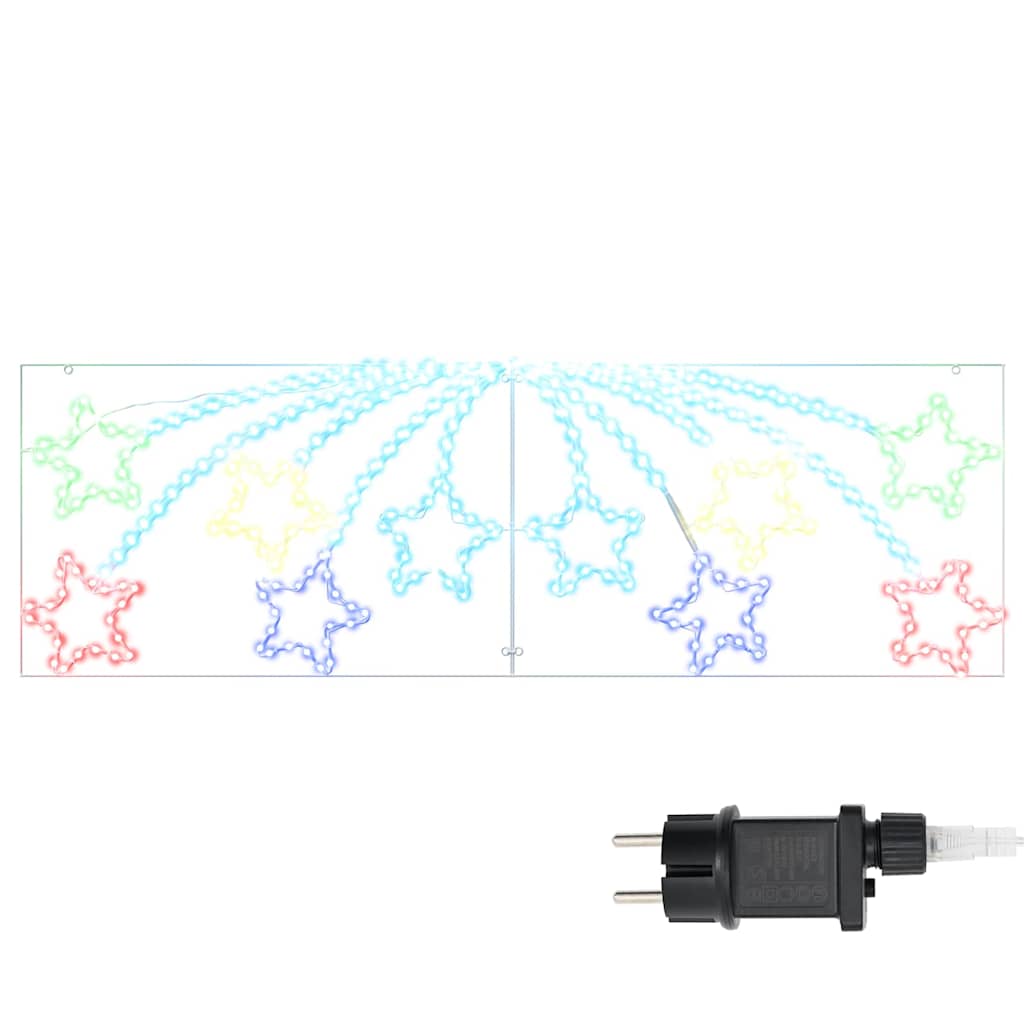Kalėdų Žvaigždė 432 LED Įvairiaspalvis 182 x 58 cm PVC
