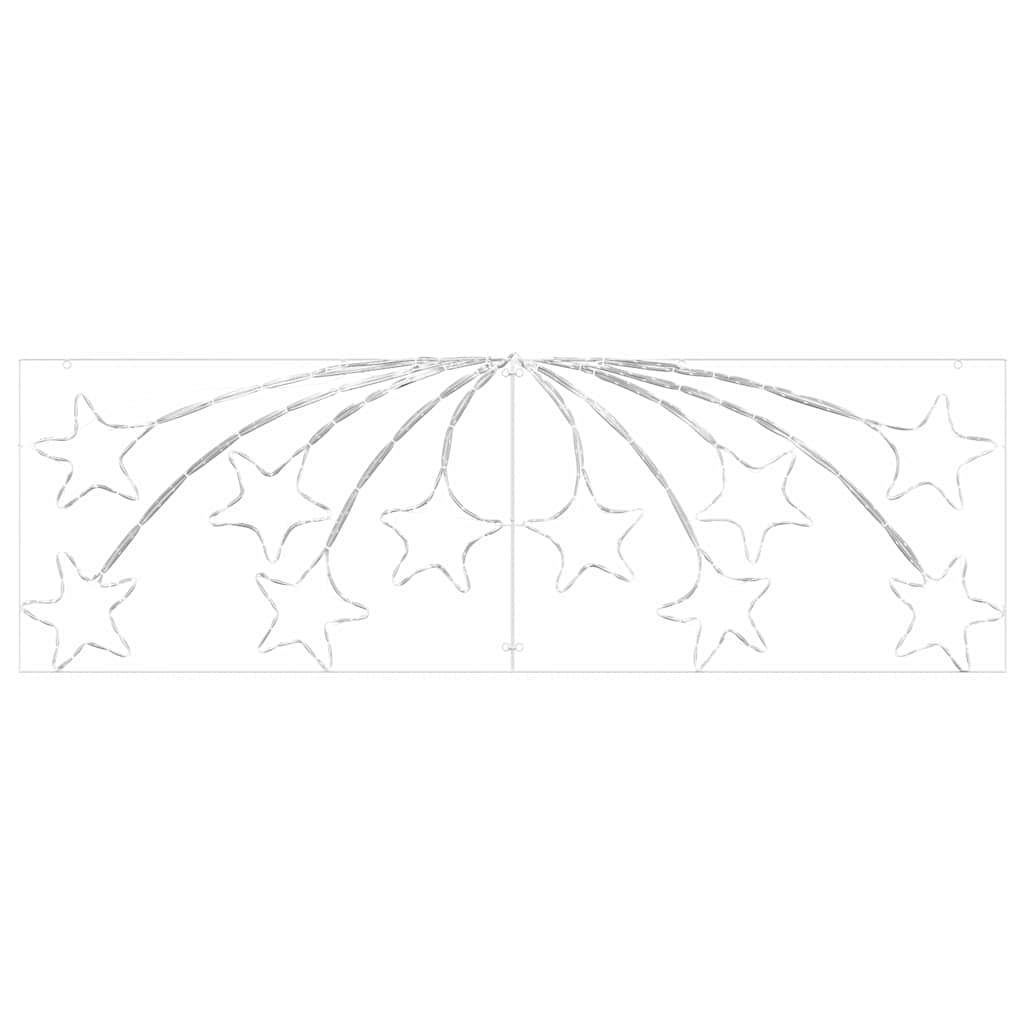 Kalėdų Žvaigždė 432 LED Įvairiaspalvis 182 x 58 cm PVC