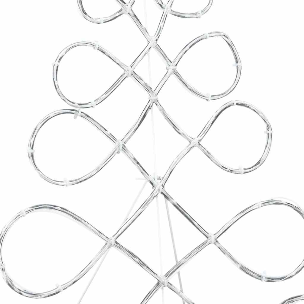 Kalėdų eglutės formos šviesa Įvairiaspalvis 80 x 56 cm PVC