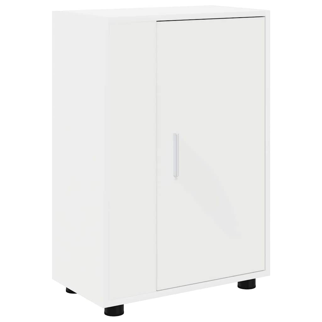 4 dalių TV spintelė rinkinys 4 pcs Balta Apdirbta mediena