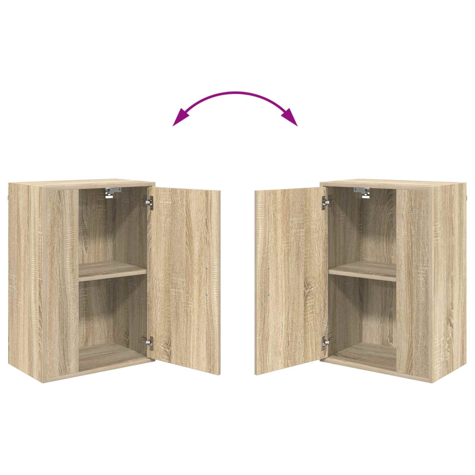 TV spintelių komplektas 4 pcs Sonoma ąžuolas Apdirbta mediena