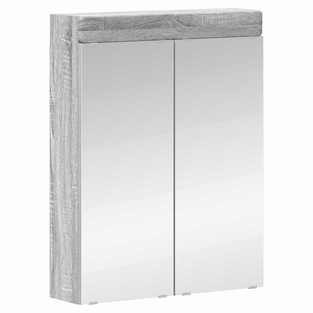 Vonios baldų rinkinys TULUM 2 pcs Pilkas Sonoma 60 x 34 x 63 cm