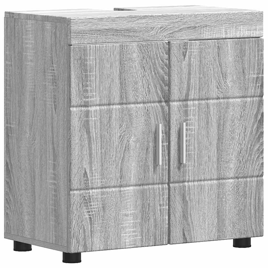Vonios baldų rinkinys TULUM 2 pcs Pilkas Sonoma 60 x 34 x 63 cm