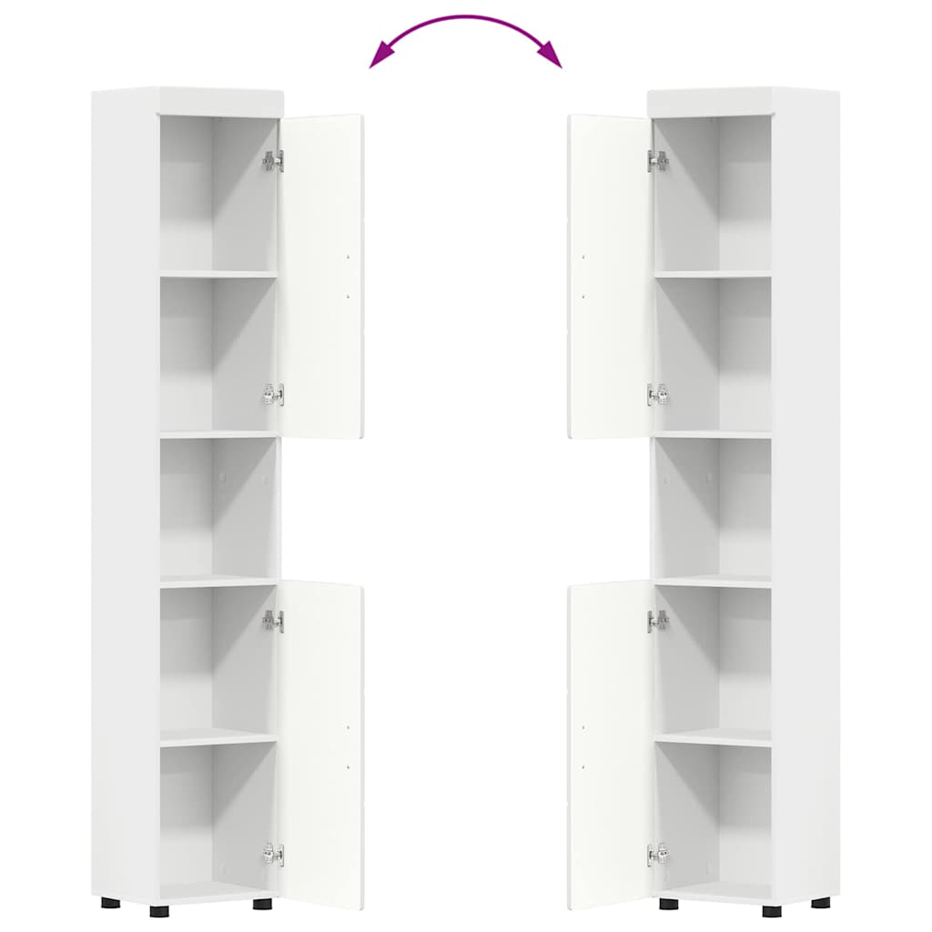 Vonios baldų rinkinys TULUM 3 pcs Balta 60 x 34 x 63 cm