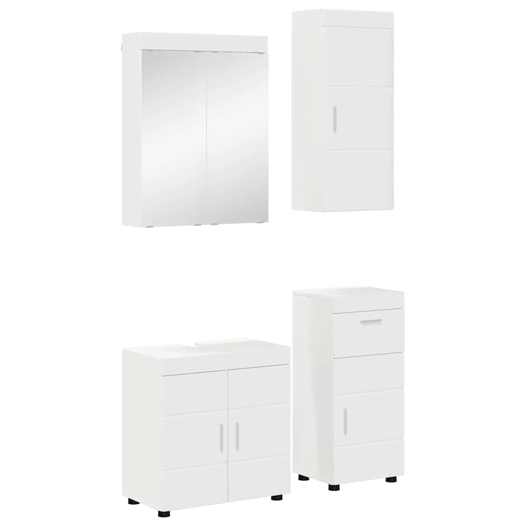 Vonios baldų rinkinys TULUM 4 pcs Balta 60 x 34 x 63 cm