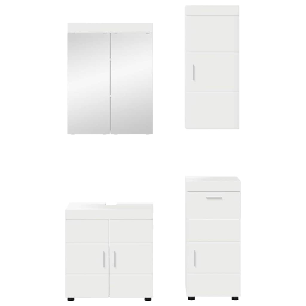 Vonios baldų rinkinys TULUM 4 pcs Balta 60 x 34 x 63 cm