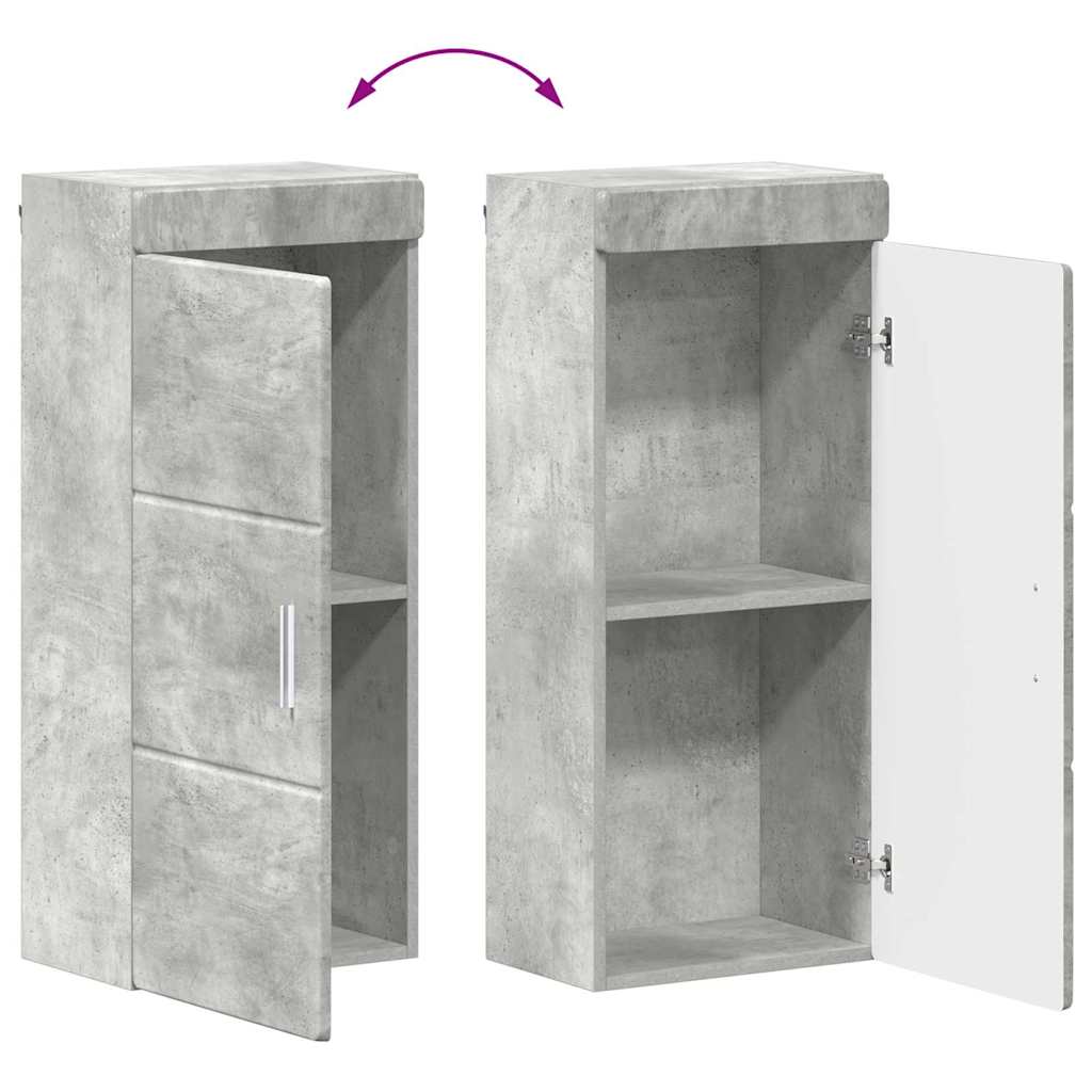 Vonios baldų rinkinys TULUM 4 pcs Betono pilka 60 x 34 x 63 cm