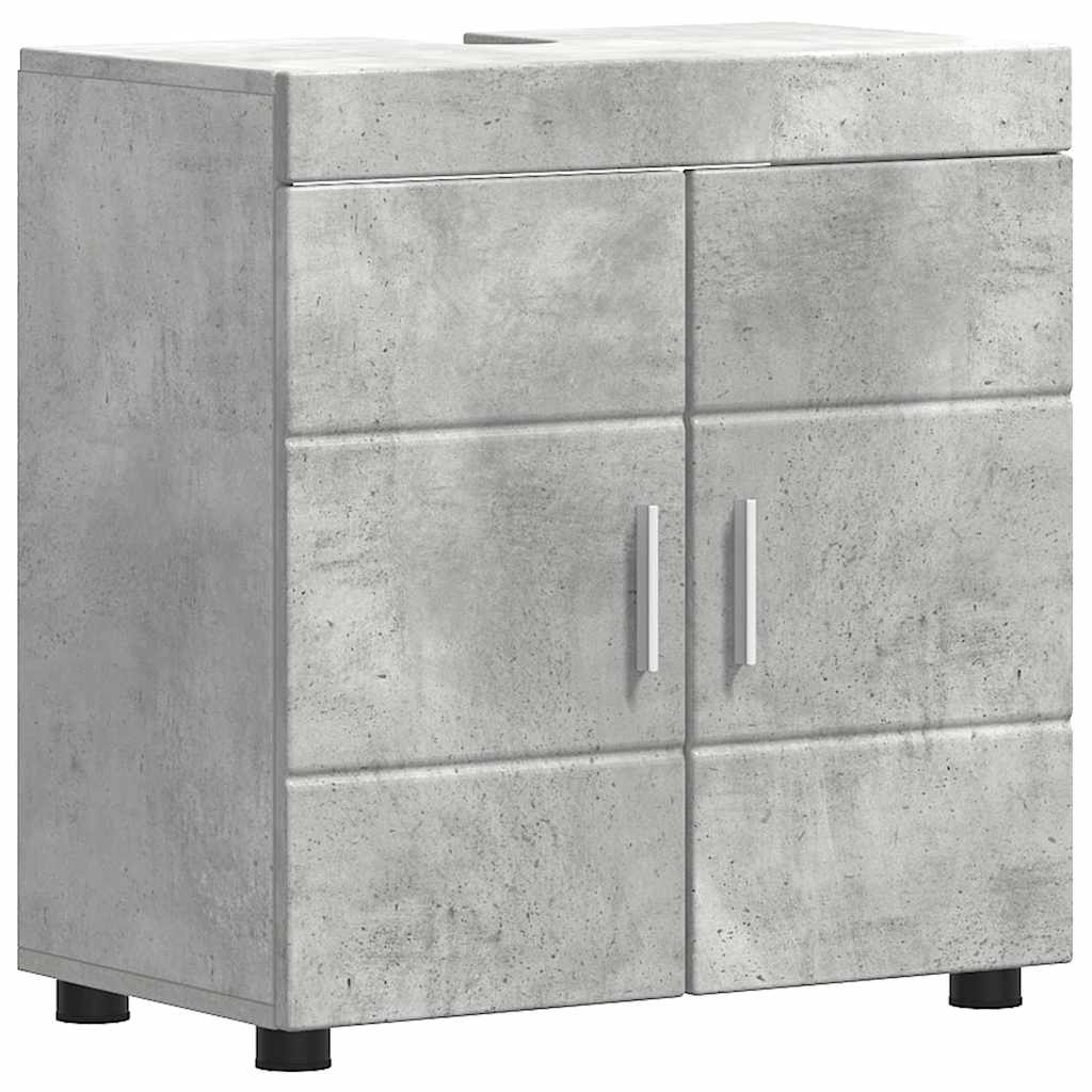 Vonios baldų rinkinys TULUM 5 pcs Betono pilka 60 x 34 x 63 cm