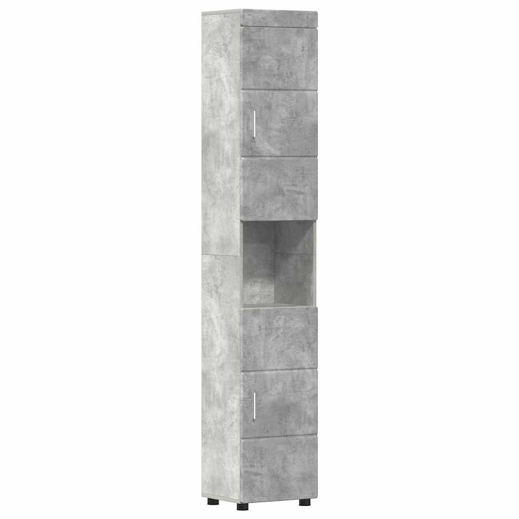 Vonios baldų rinkinys TULUM 5 pcs Betono pilka 60 x 34 x 63 cm