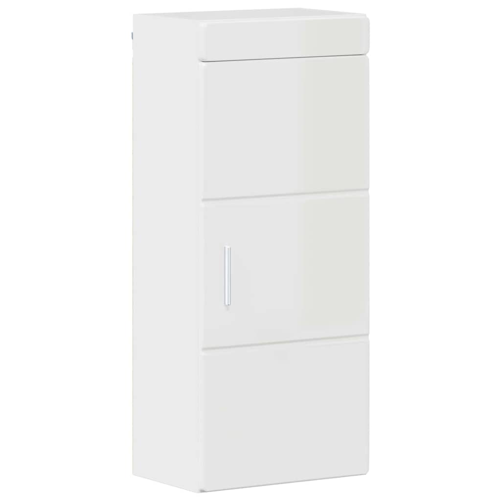 Vonios baldų rinkinys TULUM 5 pcs Aukštai blizganti balta