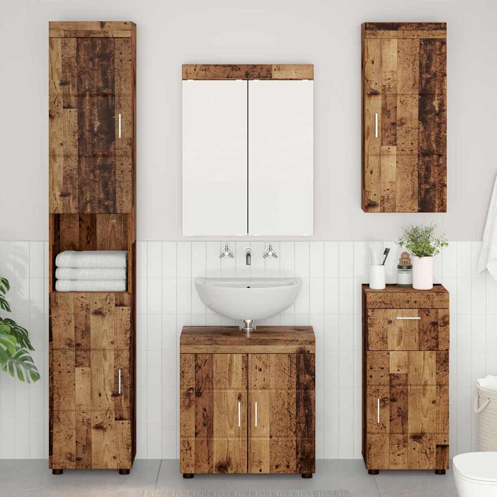 Vonios baldų rinkinys TULUM 5 pcs Senas medis 60 x 34 x 63 cm
