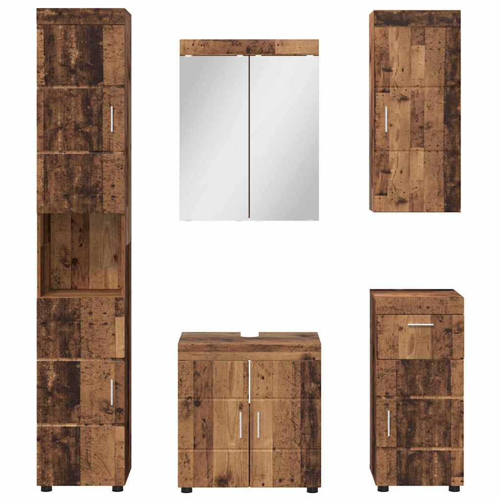 Vonios baldų rinkinys TULUM 5 pcs Senas medis 60 x 34 x 63 cm