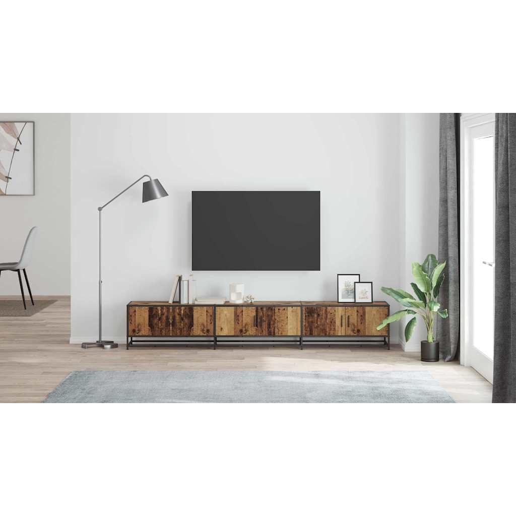 TV vienetai 2 pcs Senovinis medis 240 x 35 x 41 cm