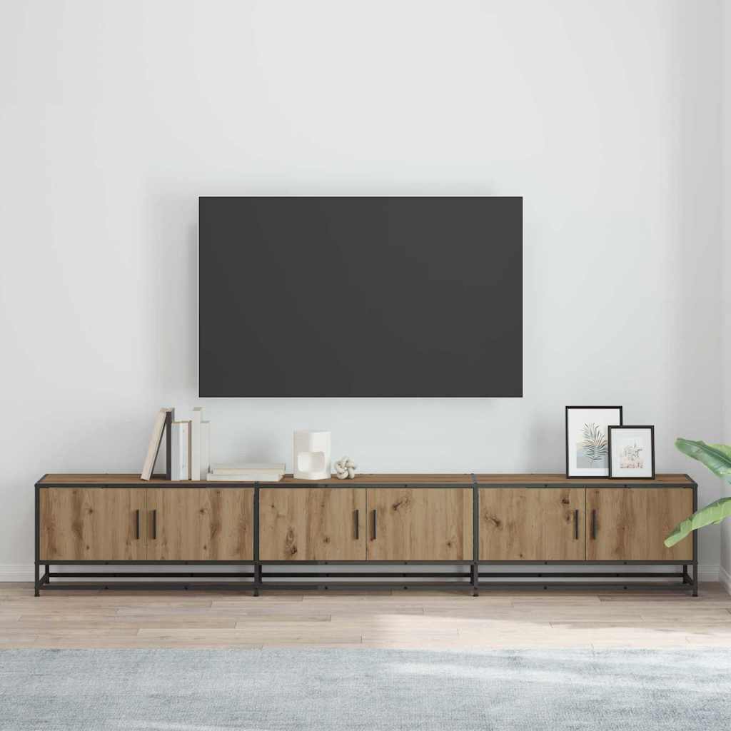 TV vienetai 2 pcs Amatininkų ąžuolas 240 x 35 x 41 cm