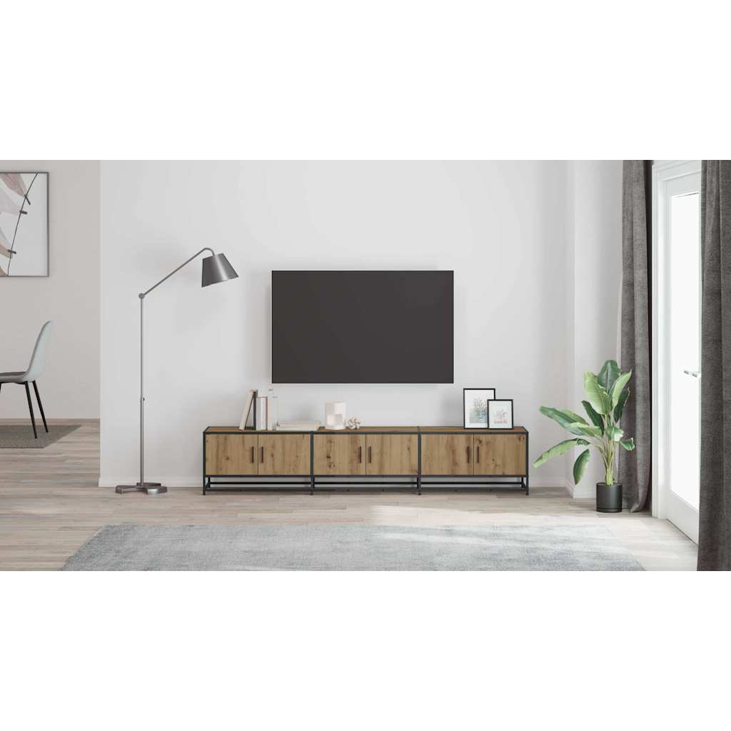 TV vienetai 2 pcs Amatininkų ąžuolas 210 x 35 x 41 cm