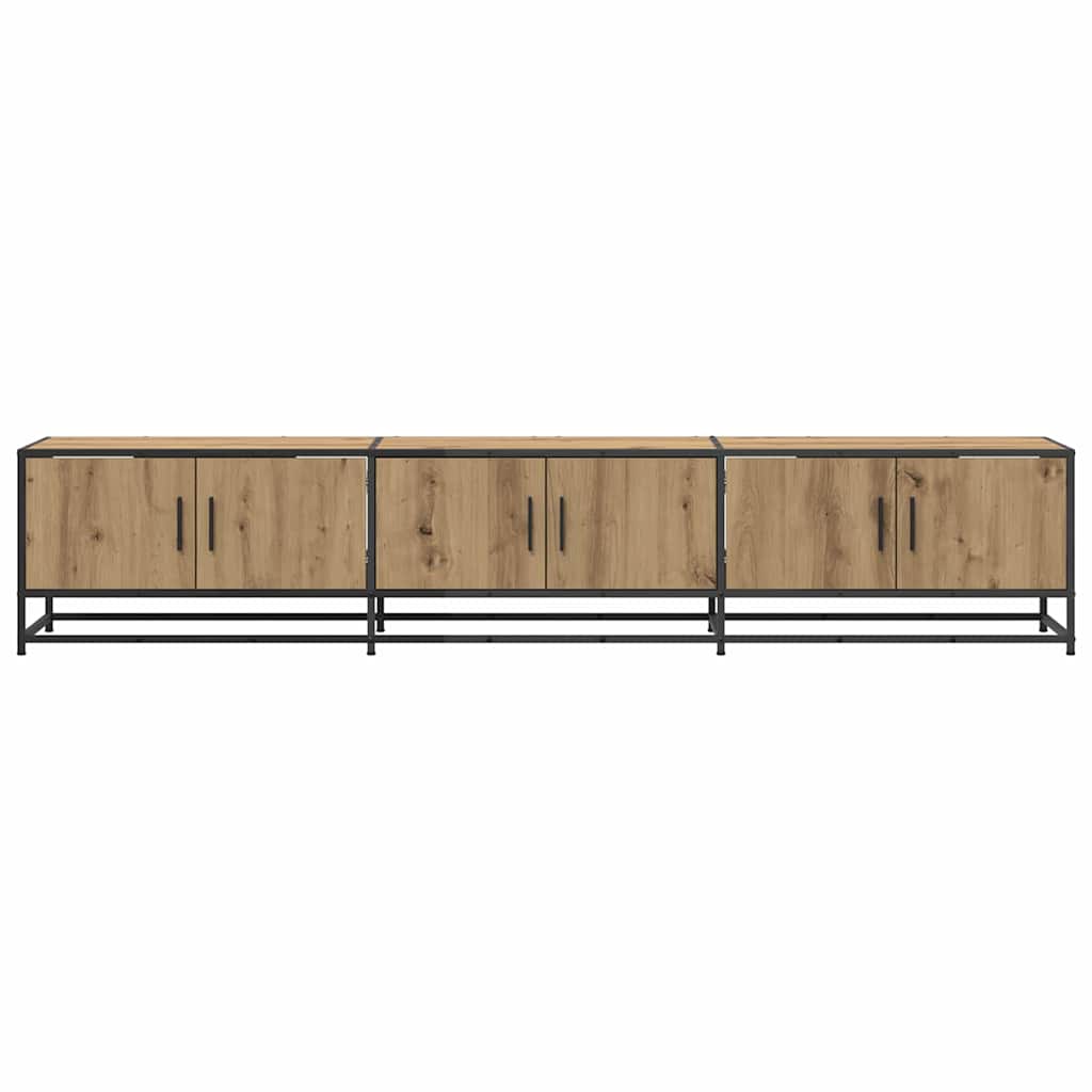 TV vienetai 2 pcs Amatininkų ąžuolas 210 x 35 x 41 cm
