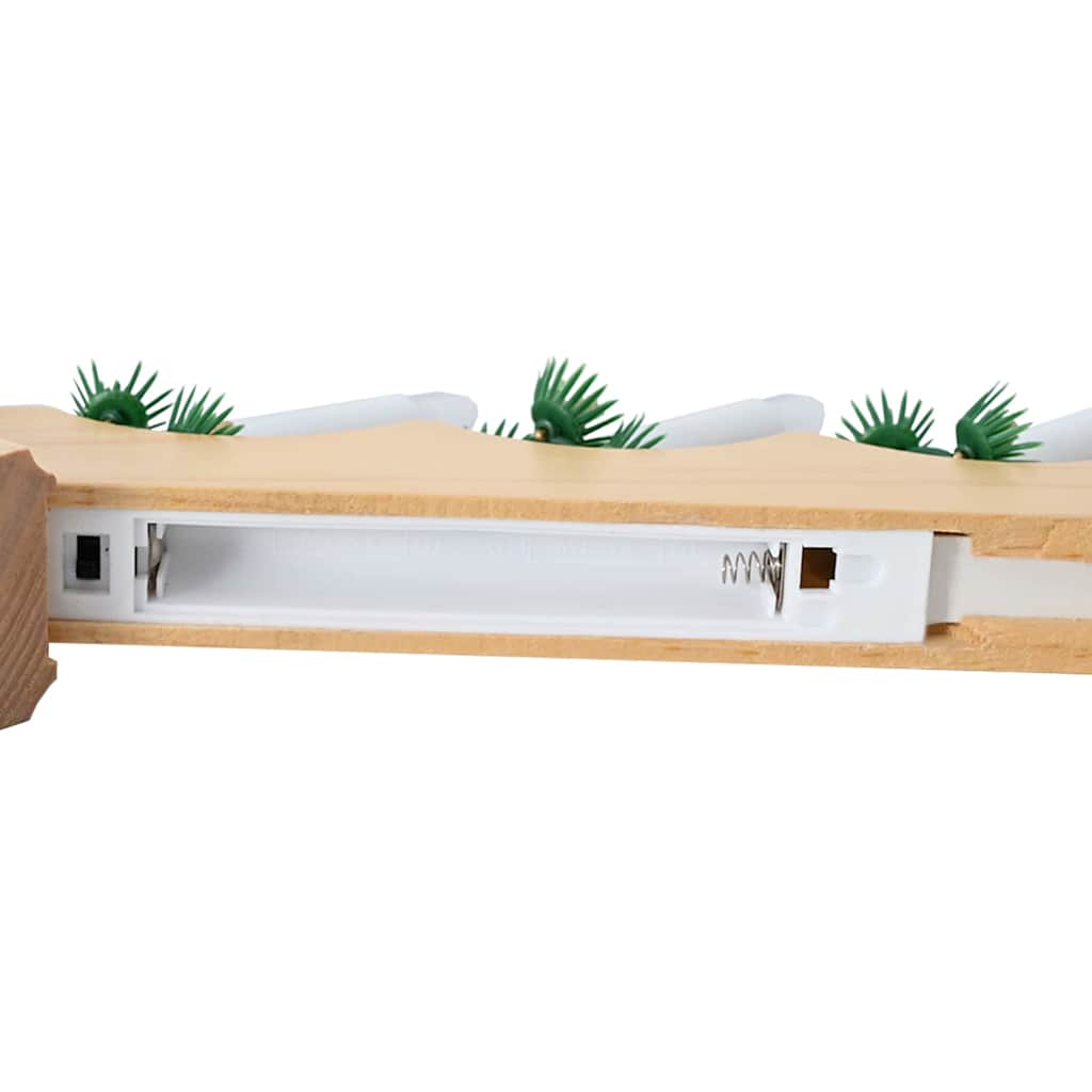 Kalėdų žvakių tiltas 3 vnt. 7 LED Šilta balta 39.5 x 5 x 29 cm