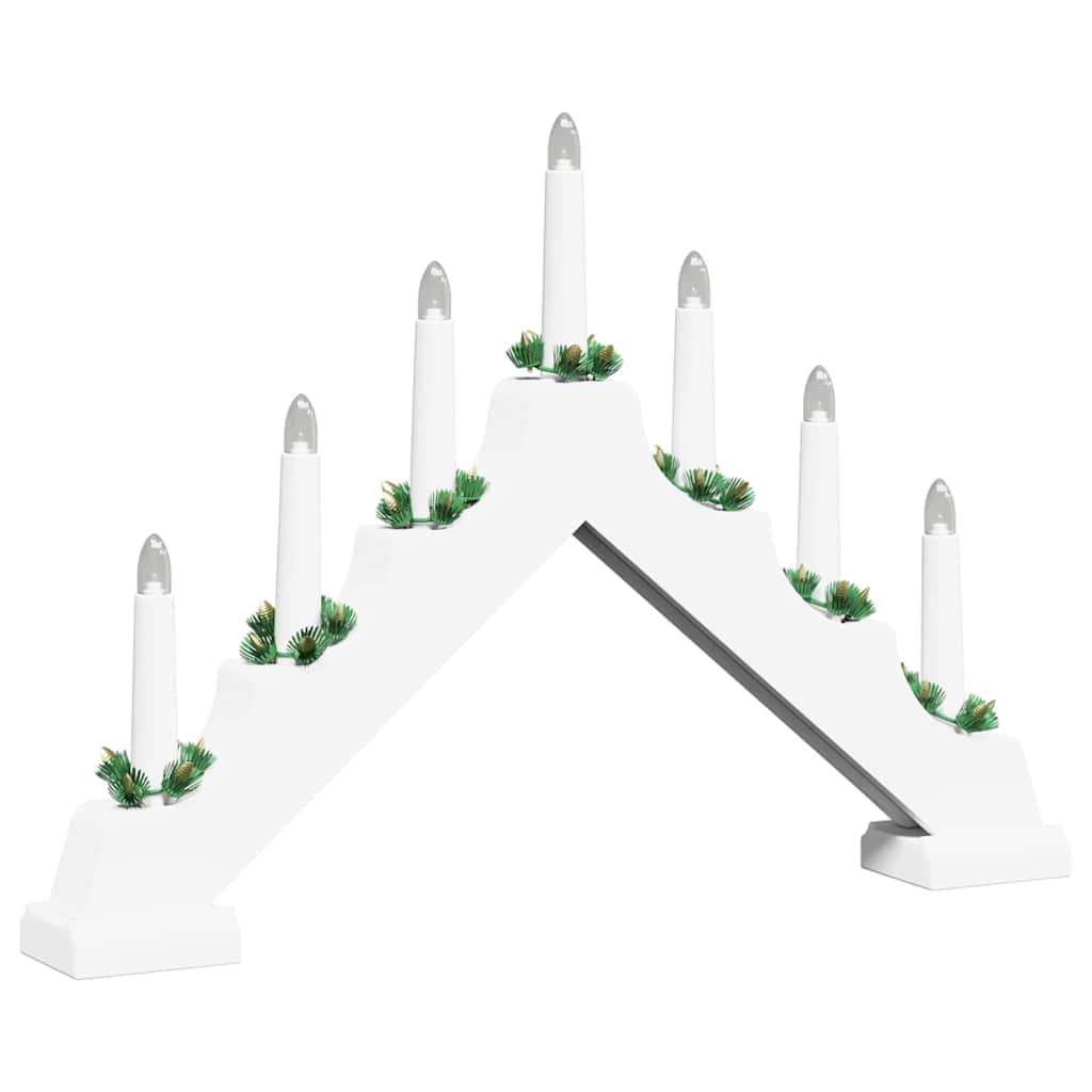 Kalėdų žvakių tiltas 7 LED Šilta balta 39.5 x 5 x 29 cm