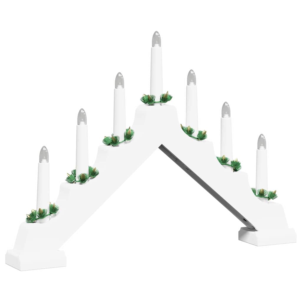 Kalėdų žvakių tiltas 7 LED Šilta balta 39.5 x 5 x 29 cm