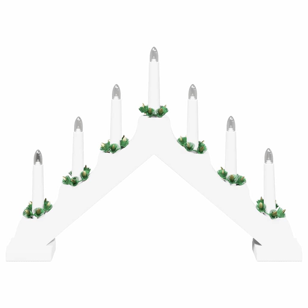 Kalėdų žvakių tiltas 7 LED Šilta balta 39.5 x 5 x 29 cm