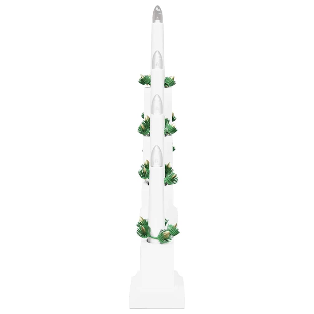 Kalėdų žvakių tiltas 3 vnt. 7 LED Šilta balta 39.5 x 5 x 29 cm