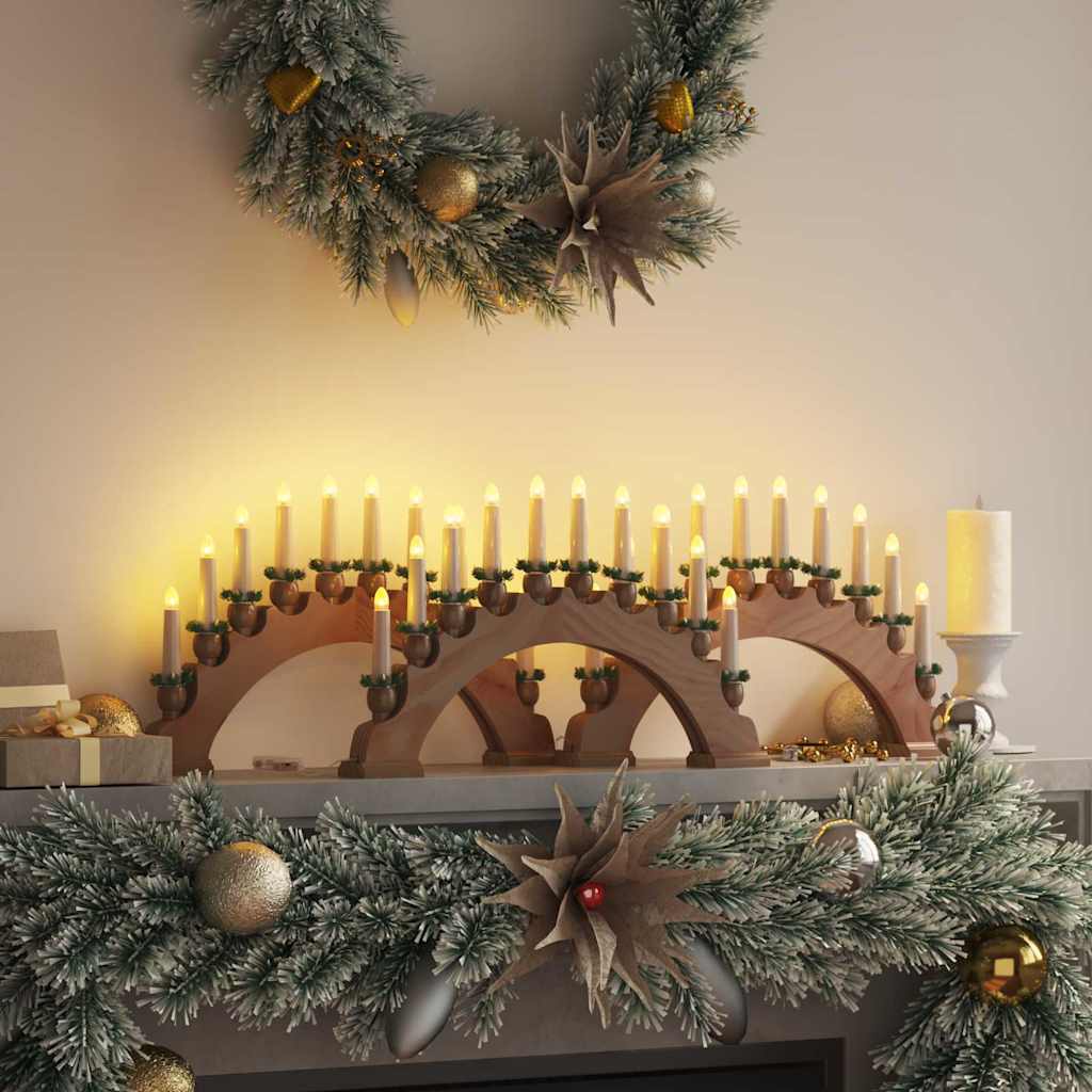 Kalėdų žvakių arkos su 10 LED žvakių 3 vnt. LED Šilta balta