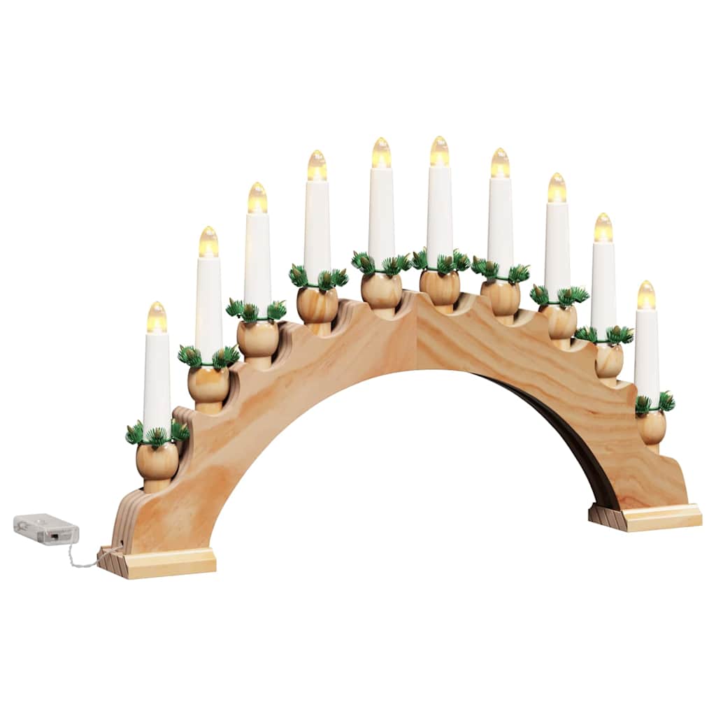 Kalėdų žvakių arkos su 10 LED žvakių 3 vnt. LED Šilta balta