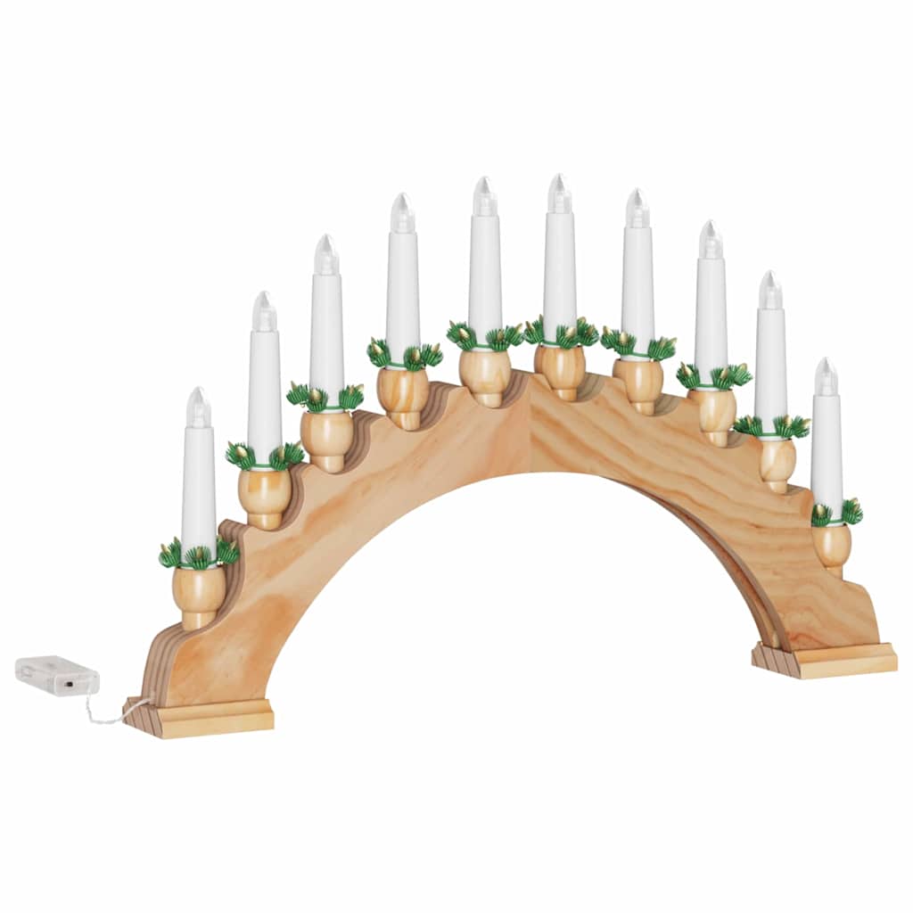 Kalėdų žvakių arkos su 10 LED žvakių 3 vnt. LED Šilta balta