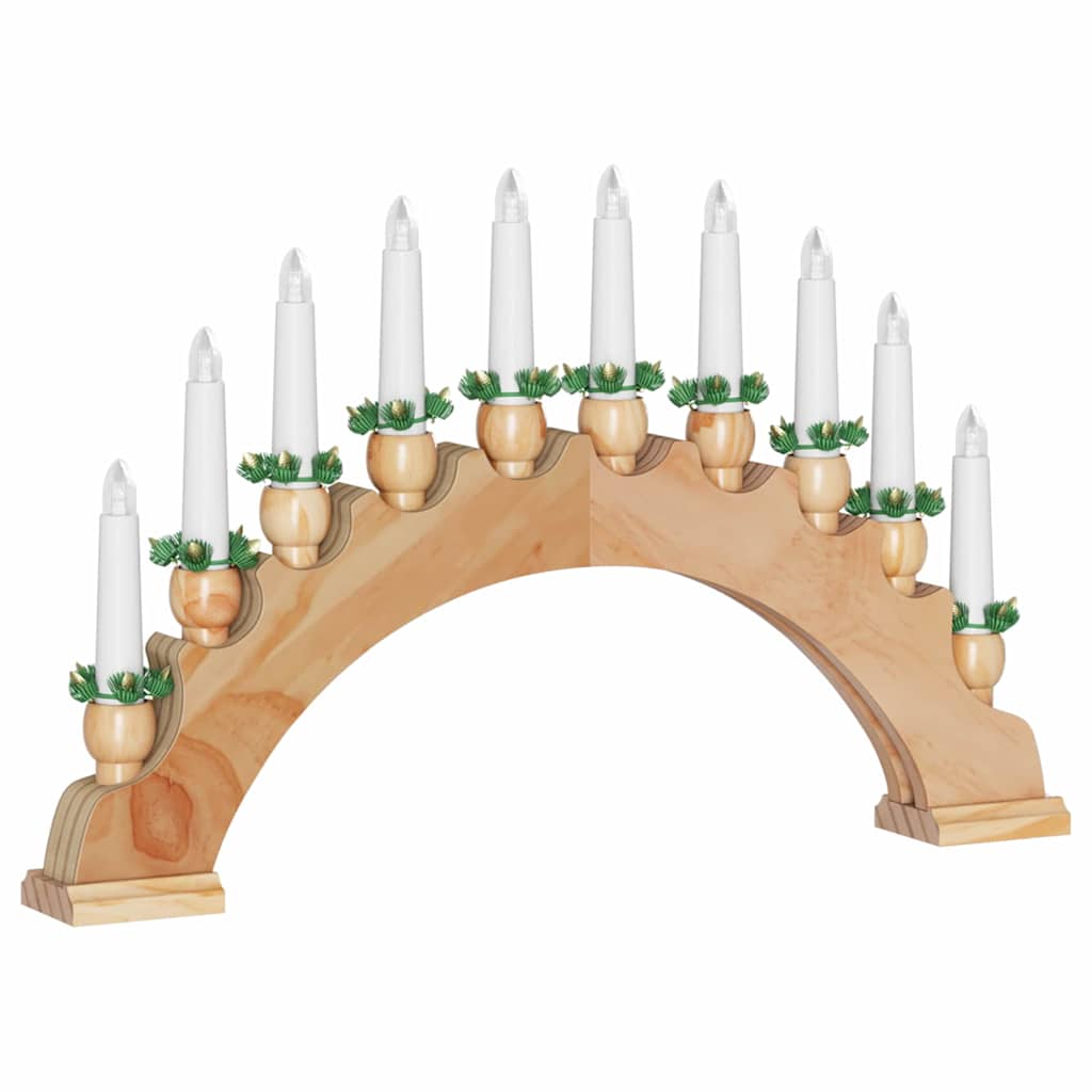 Kalėdų žvakių arkos su 10 LED žvakių 3 vnt. LED Šilta balta