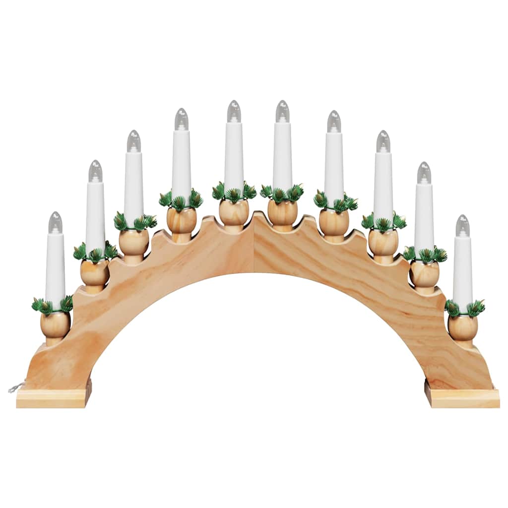 Kalėdų žvakių arkos su 10 LED žvakių 3 vnt. LED Šilta balta