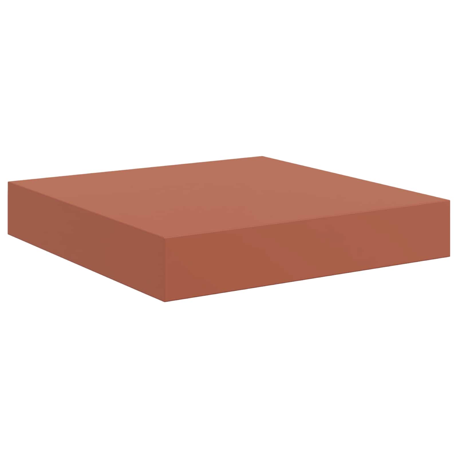 Sieninės lentynos su saugykla 4 pcs Raudona 23 x 23,5 x 4 cm