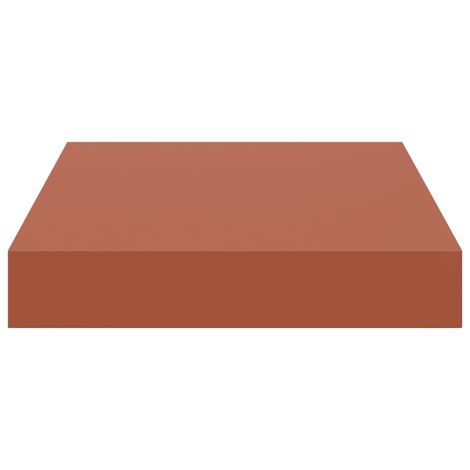Sieninės lentynos su saugykla 4 pcs Raudona 23 x 23,5 x 4 cm