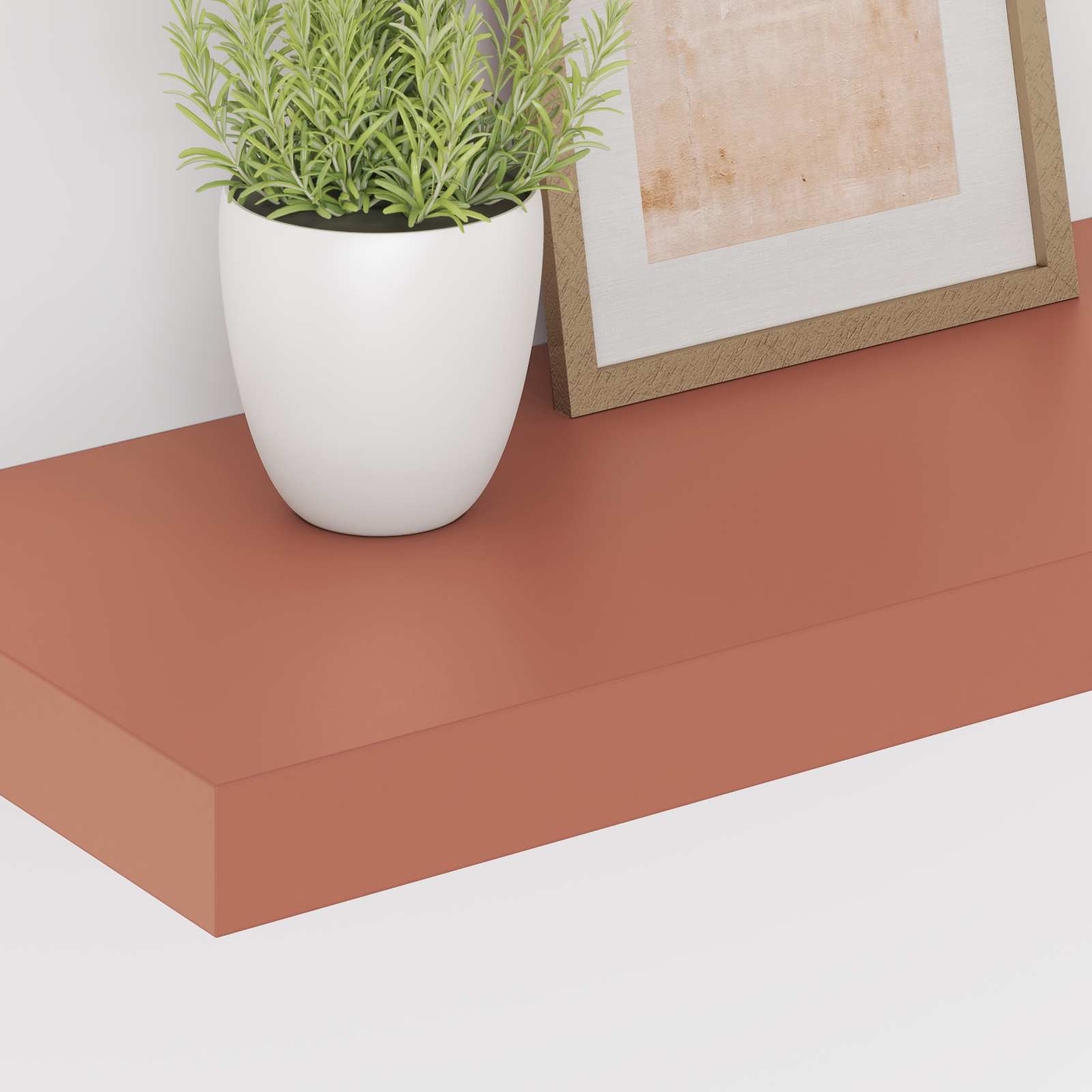 Sienas plaukti ar uzglabāšanas vietu 2 gab. Sarkani 50 x 23,5 x 4 cm