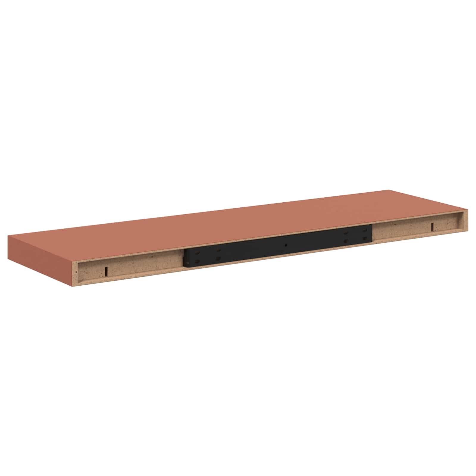 Sieninės lentynos su saugykla 2 pcs Raudona 90 x 23,5 x 4 cm