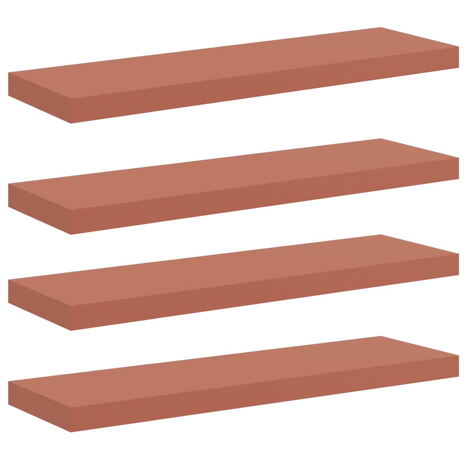 Sieninė lentyna 4 pcs Raudona 90 x 23,5 x 4 cm Apdirbta mediena