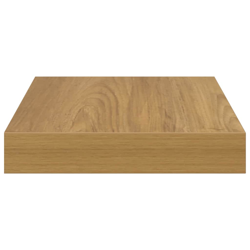 Wall shelf 2 pcs Brown 23 x 23.5 x 4 cm Engineered wood