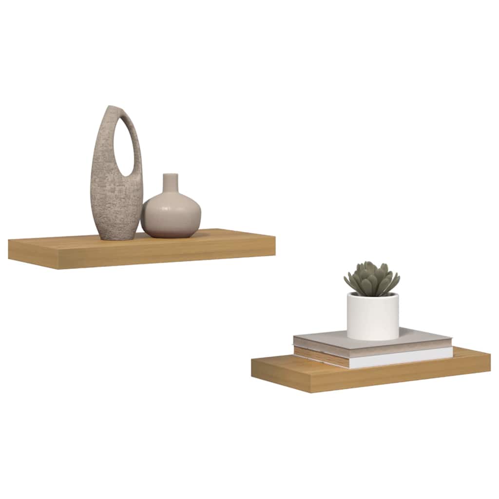 Sieninė lentyna Sieninis 2 vnt. Ruda 50 x 23,5 x 3,8 cm