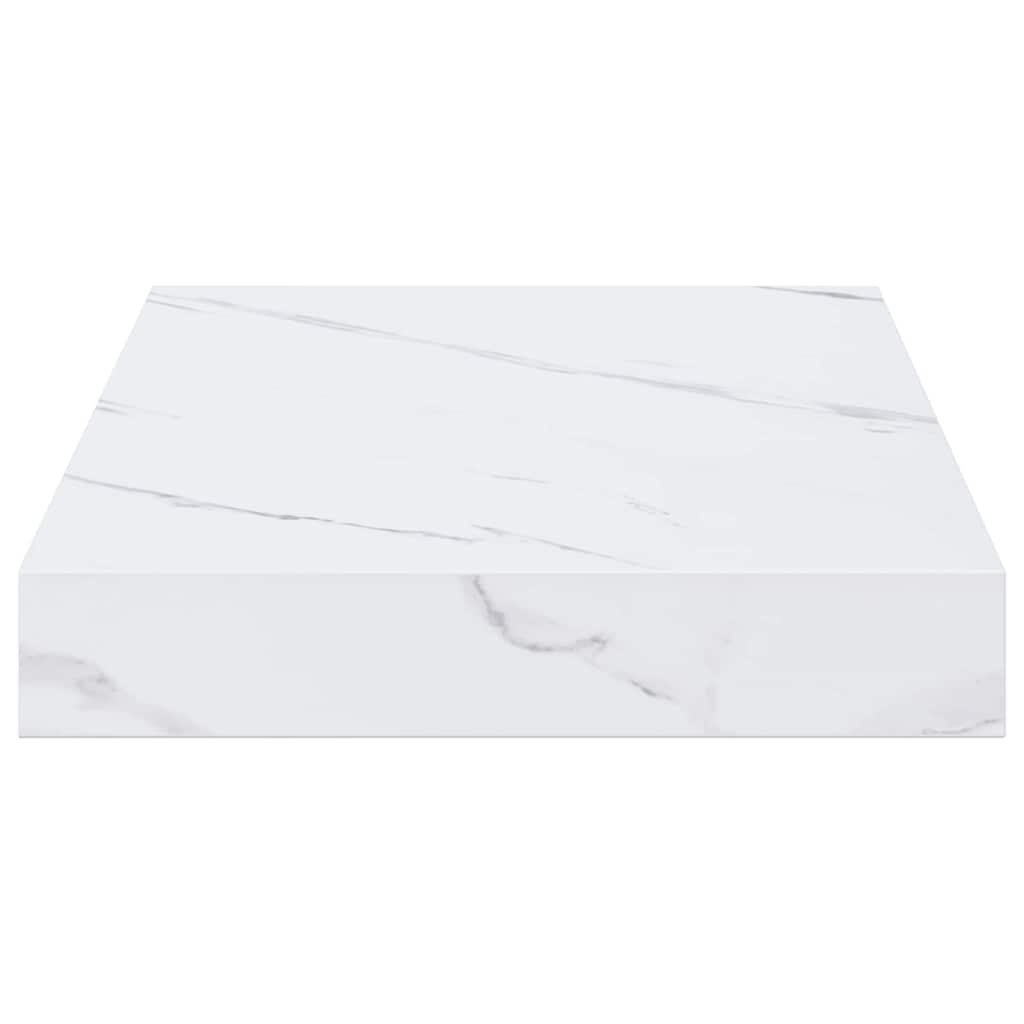Sieninė lentyna 2 pcs Balti marmuro 40 x 23,5 x 4 cm
