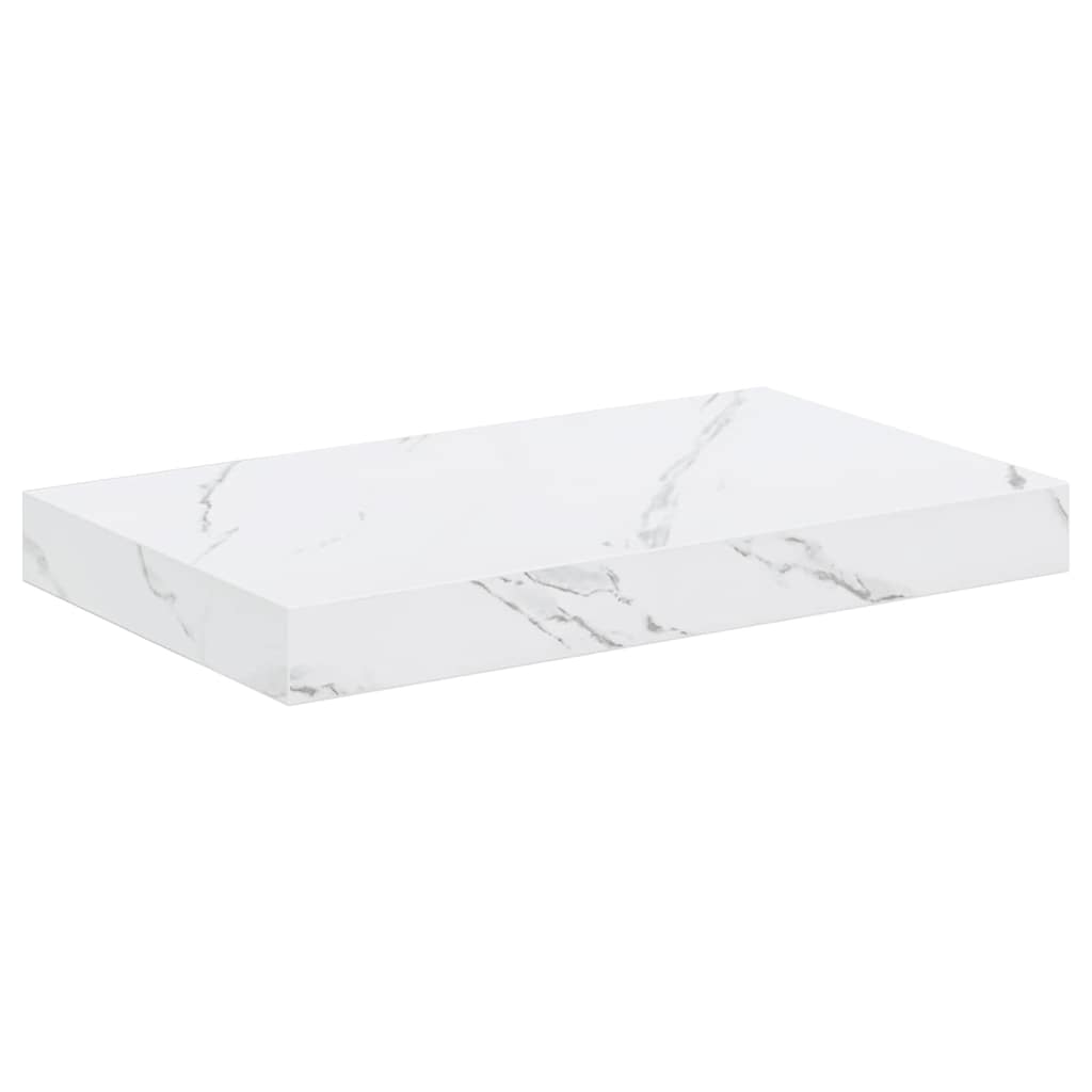 Sienas plaukts 4 gab. Balts marmors 40 x 23,5 x 4 cm