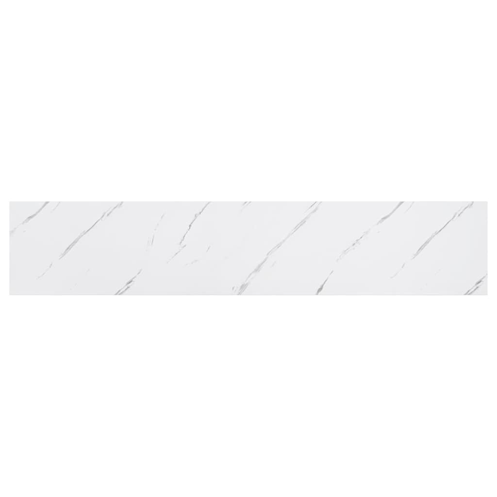 Sienas plaukti 4 gab. balts marmors 120 x 23,5 x 4 cm