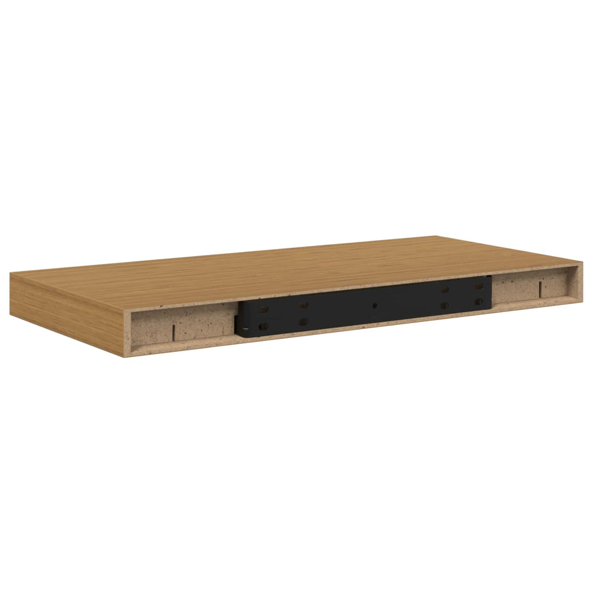 Sieninės lentynos su saugykla 2 pcs Smėlio 50 x 23,5 x 4 cm
