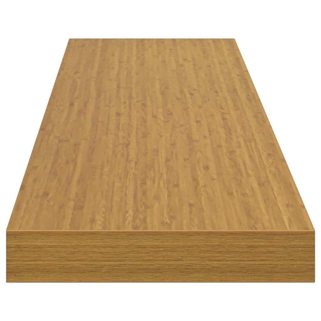 Wall Shelves with Storage 2 pcs Sand 120 x 23.5 x 4 cm