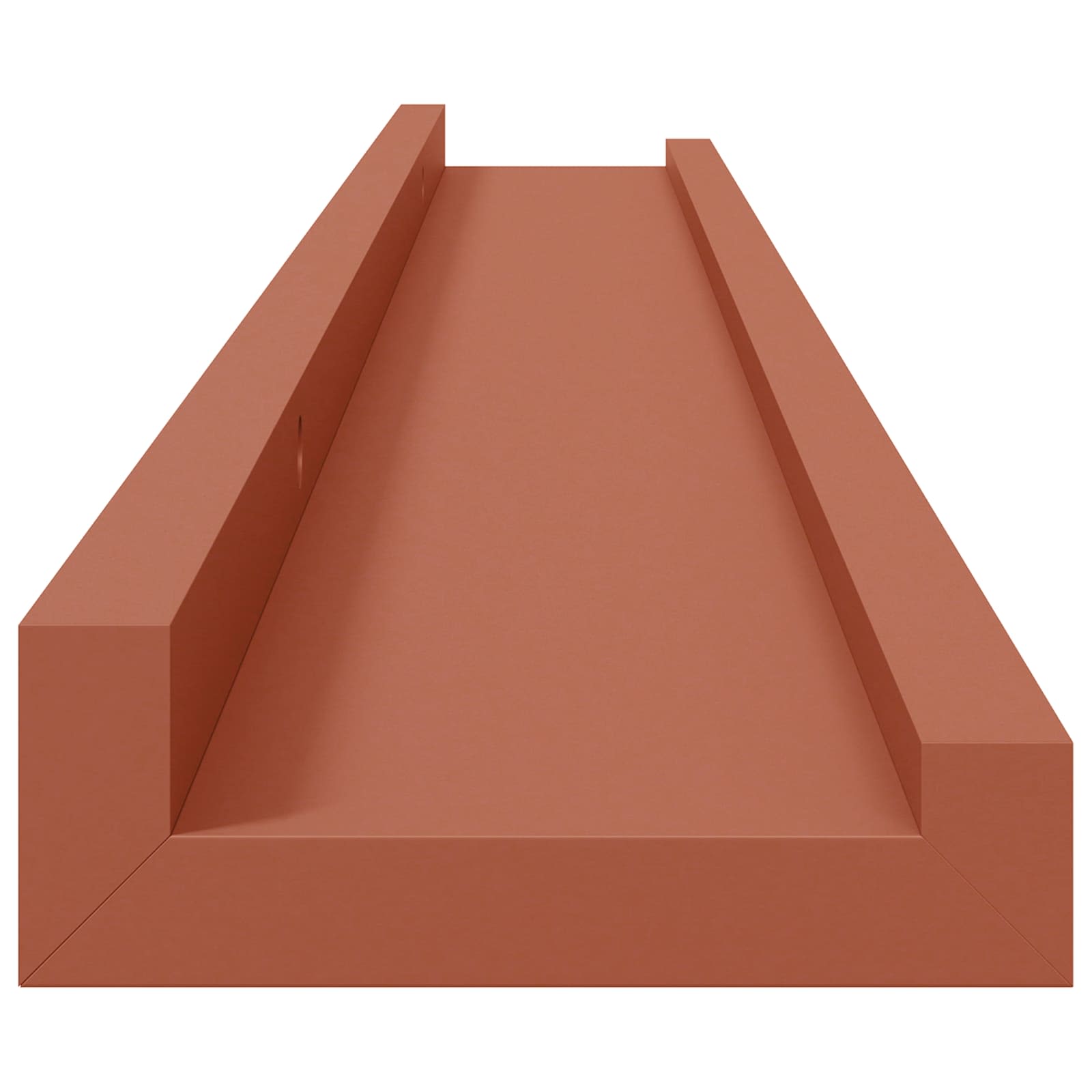 Sieninė lentyna Sieninis 2 pcs Raudona 80 x 9 x 3 cm