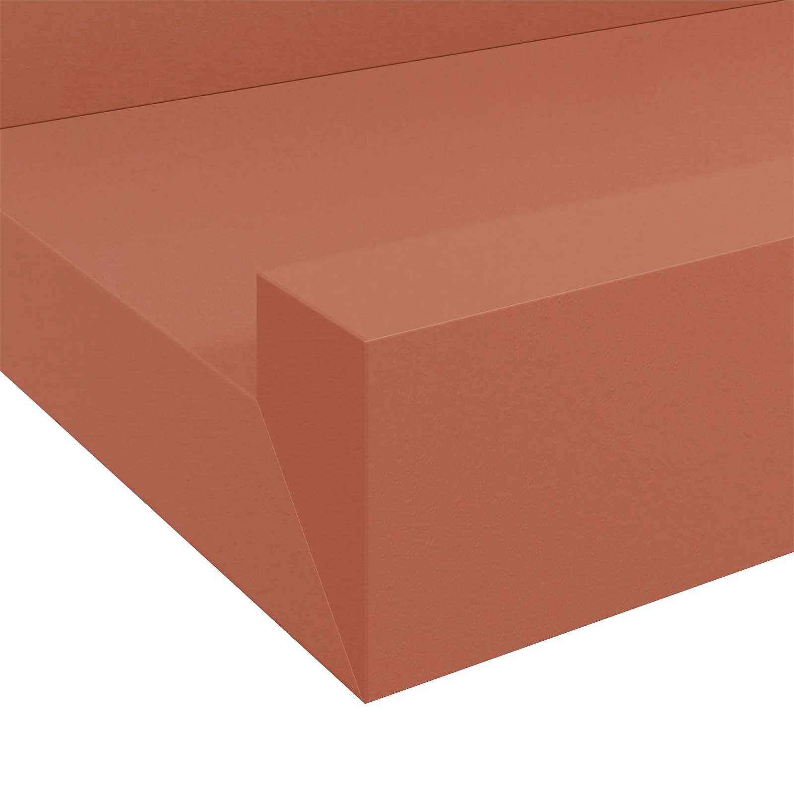 Sieninė lentyna 4 pcs Raudona 60 x 9 x 3 cm Apdirbta mediena