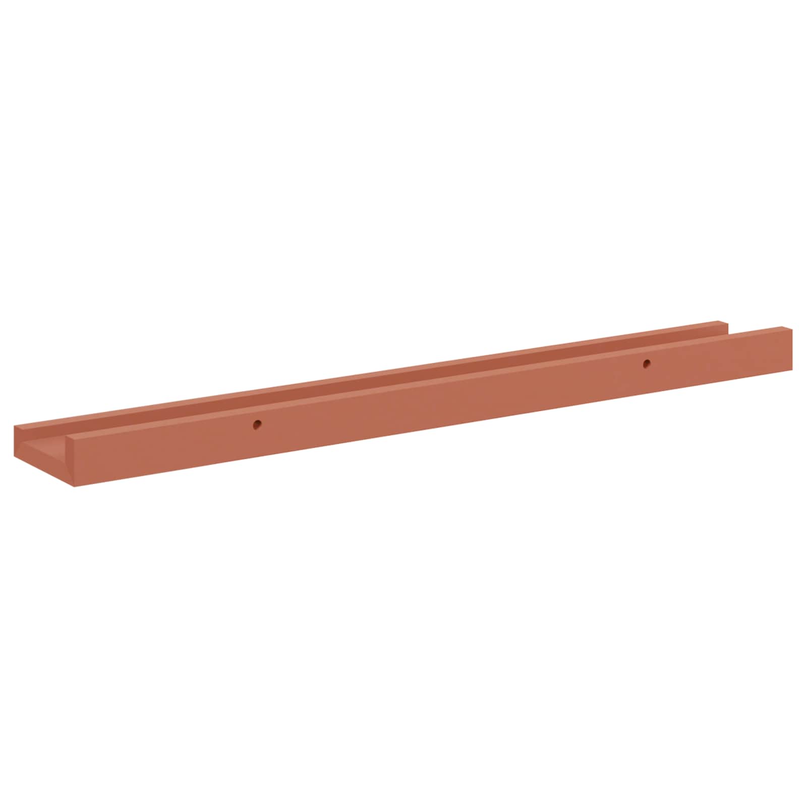 Sieninė lentyna 4 pcs Raudona 60 x 9 x 3 cm Apdirbta mediena
