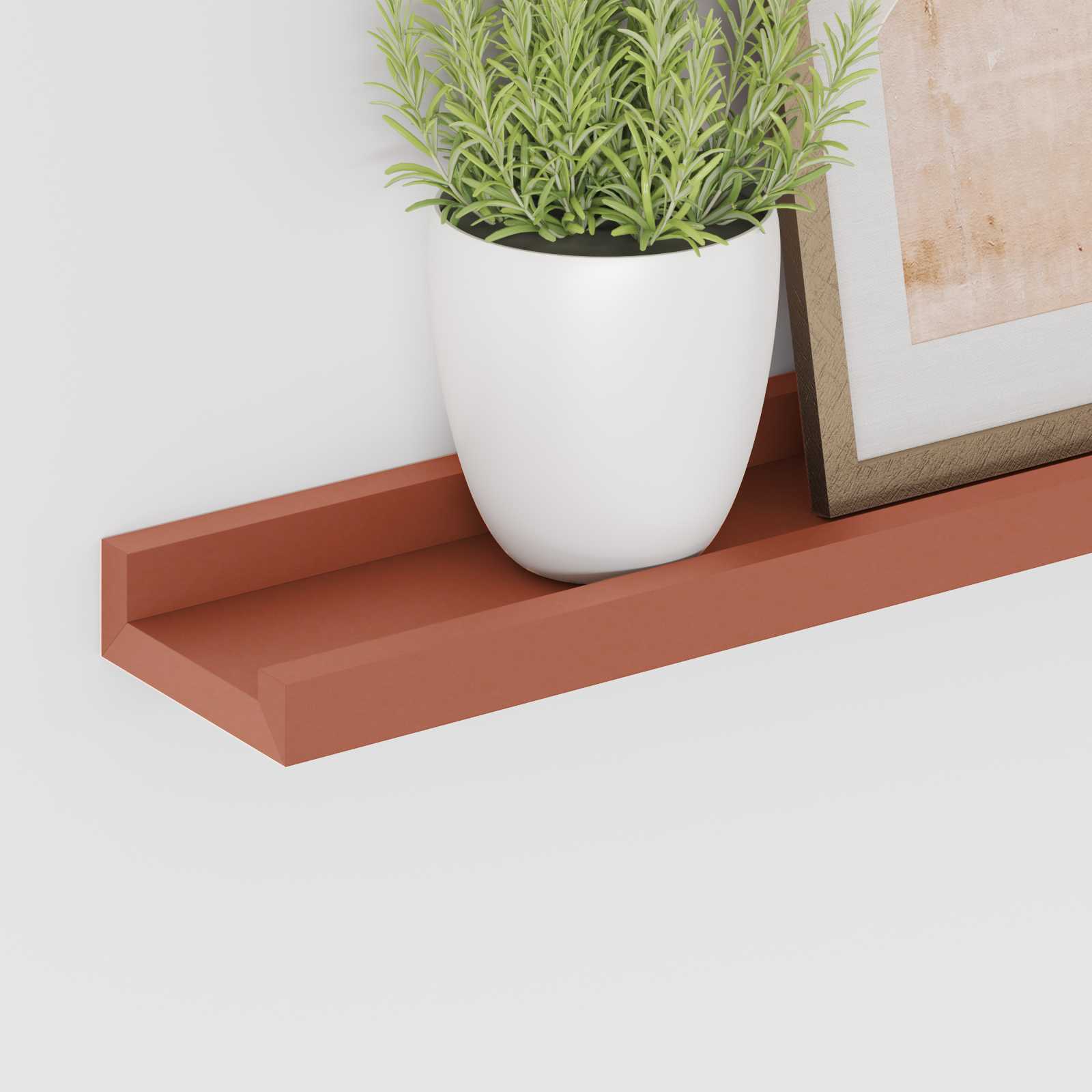 Sieninė lentyna 4 pcs Raudona 100 x 9 x 3 cm Apdirbta mediena