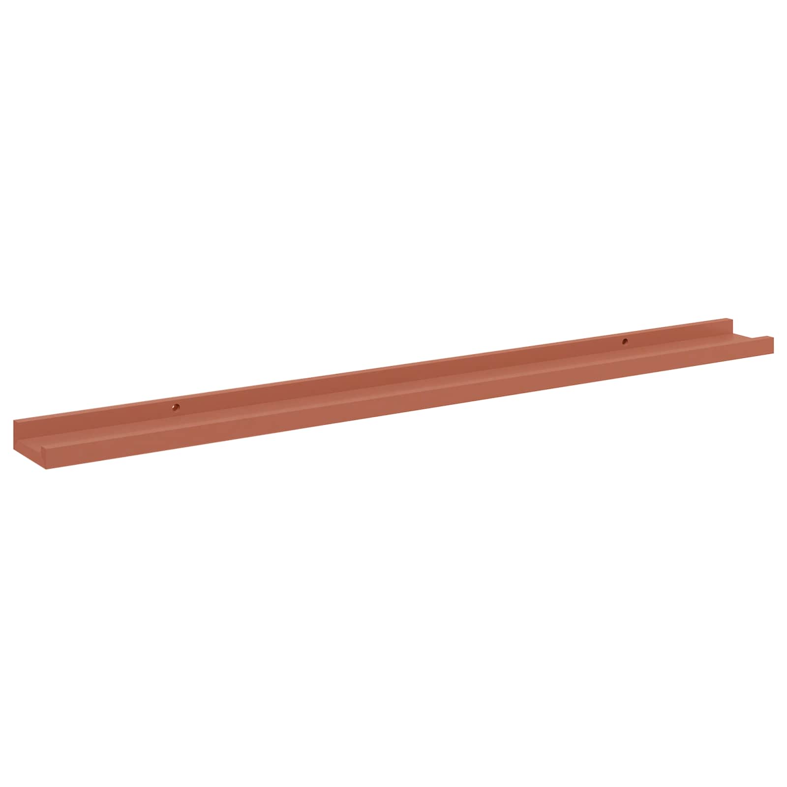 Sieninė lentyna 4 pcs Raudona 100 x 9 x 3 cm Apdirbta mediena