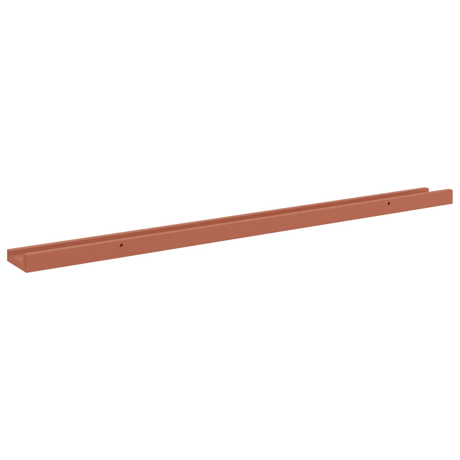 Sieninė lentyna 4 pcs Raudona 100 x 9 x 3 cm Apdirbta mediena